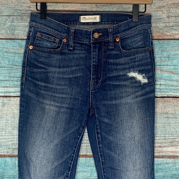 Madewell High Riser Skinny Blue Jeans 27 - Picture 2 of 8
